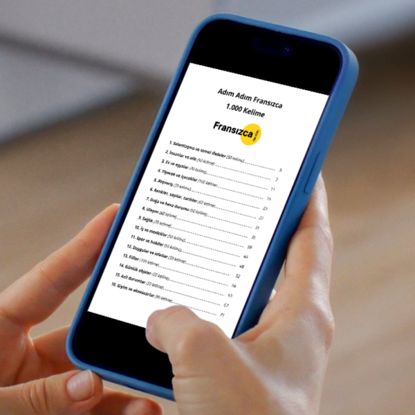 Adım Adım 1000 Fransızca Kelime – Türkçe Açıklamalı & Okunuşlu