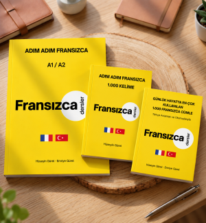 Adım Adım Fransızca A1/A2 + Adım Adım 1000 Fransızca Kelime + Fransızca 1000 cümle